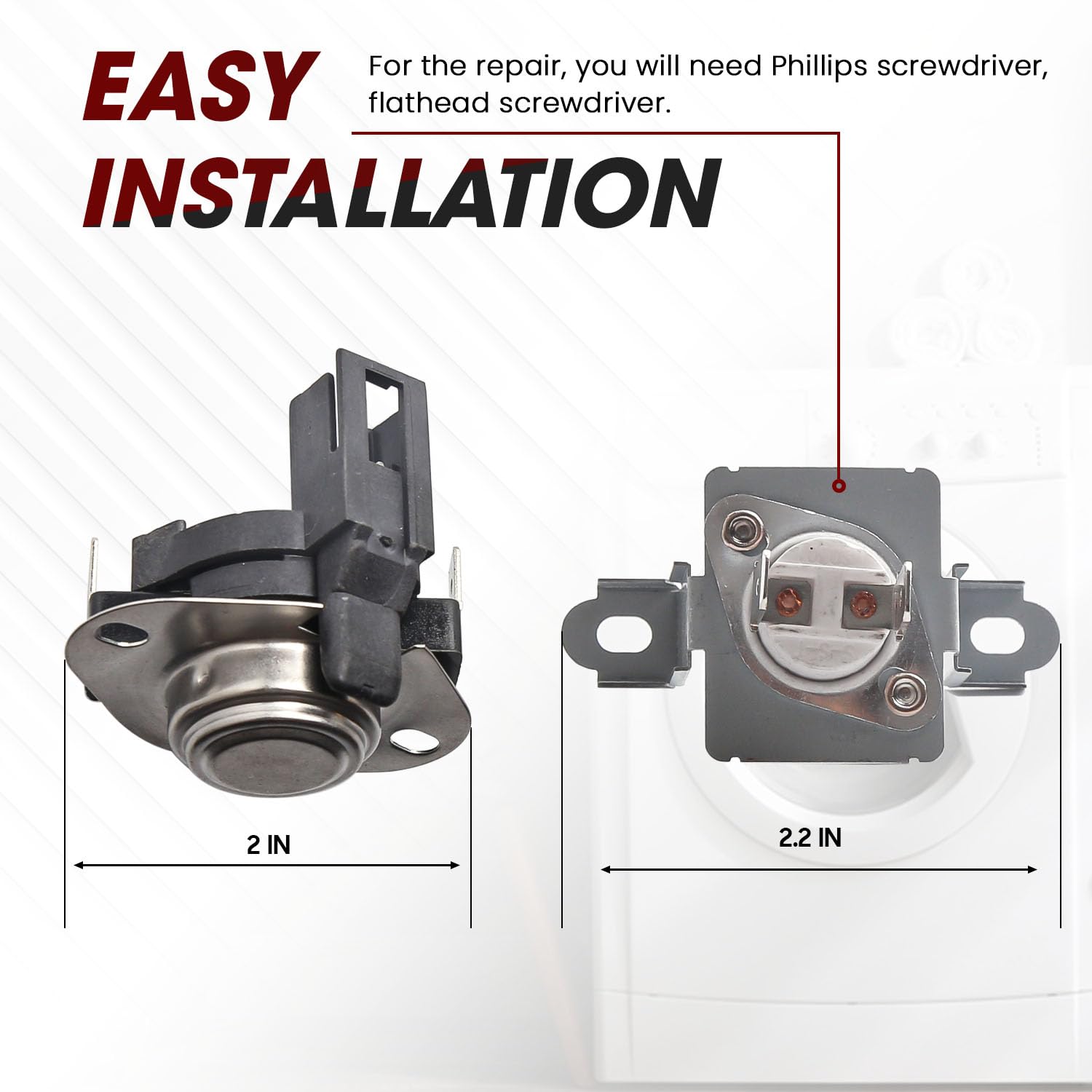 Amazon.com: UPGRADED 280148 Dryer Thermal Cut Off Kit Includes